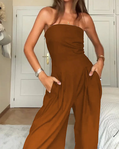 Celeste™ | Elegant Off-Shoulder Jumpsuit