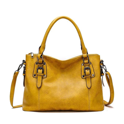 Victoria's Graceful Allure | Elegant Leather Shoulder Bag
